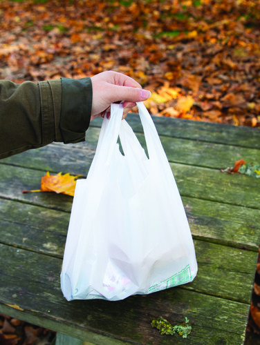 Sac bretelleen pebd recyclé blanc 260 