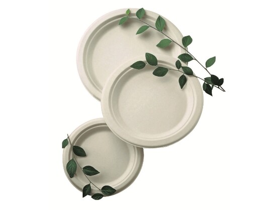 Assiette en fibre de 2 cm  