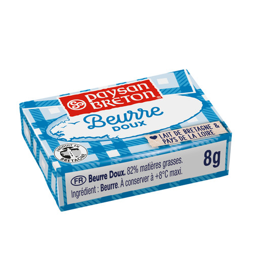 Beurre doux micro pain  pièce de 8 g