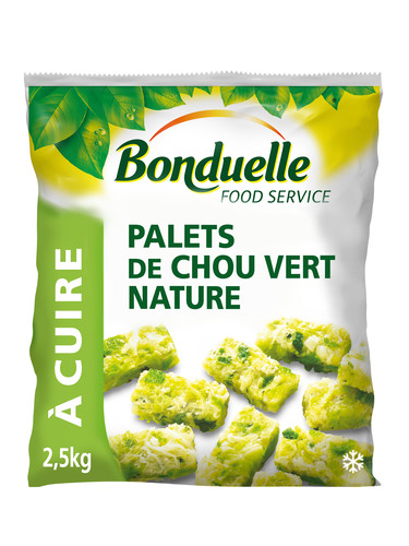 Choux verts nature palet de 83 g sachet de 2.5 kg