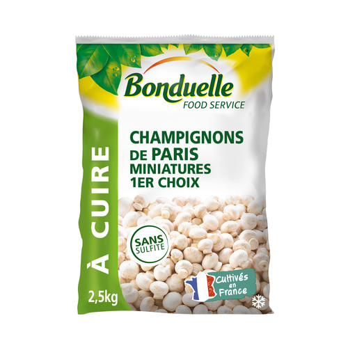 Champignon de Paris miniature 1er choix sachet de 2.5 kg