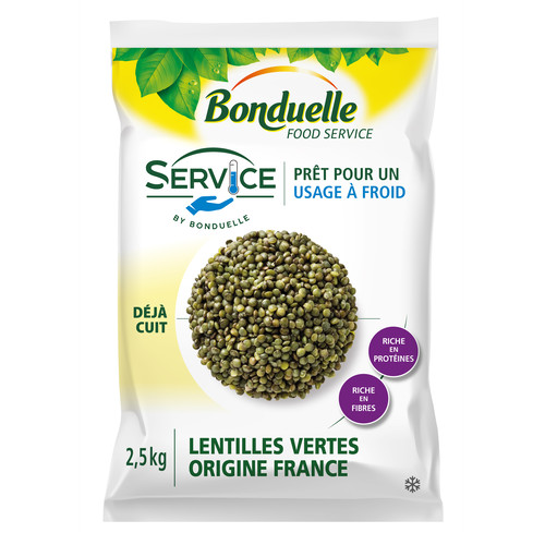 Lentilles vertes service  