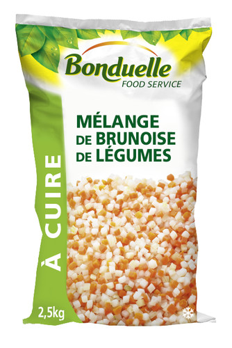 mélange brunoise légumes  