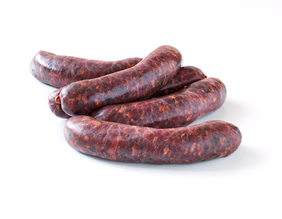 Saucisse de porc au couteau supérieur et aux cèpes 