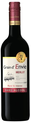 Merlot rouge sans alcool grain d'envie 