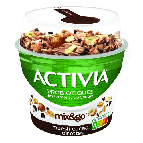 Yaourt muesli bifidus activia chocolat noisette 