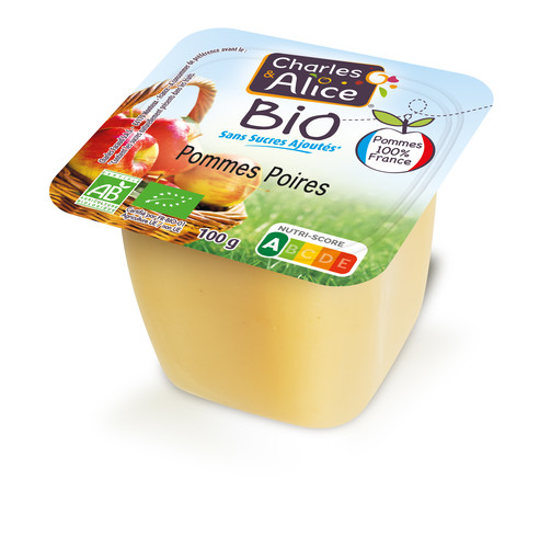 Purée de pommes/poires bio 100% france 