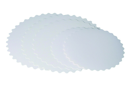 Rond carton blanc festonné diam. 23cm 