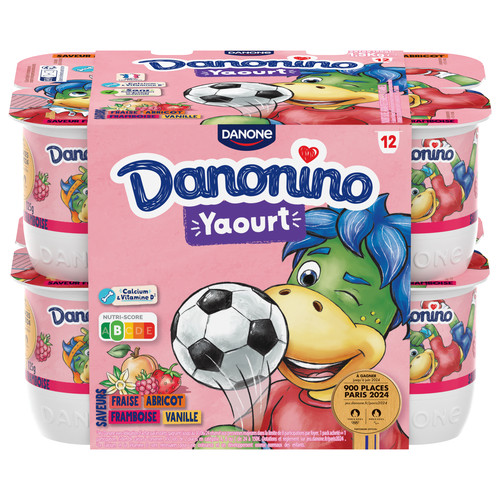 Yaourt aromatisé aux fruits danonino 