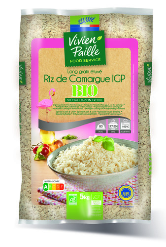 Riz long étuvé de camargue igp bio 