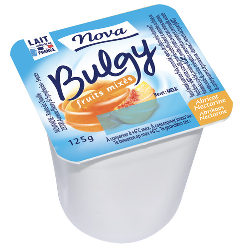 Yaourt bulgy brassé sucré à la pulpe de fruits pot de 125 g