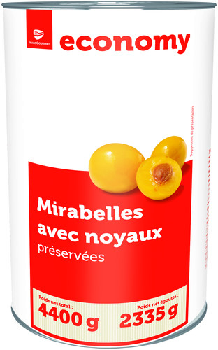 Mirabelle avec noyau au sirop léger 