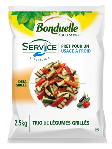 Trio de légumes grillés service 