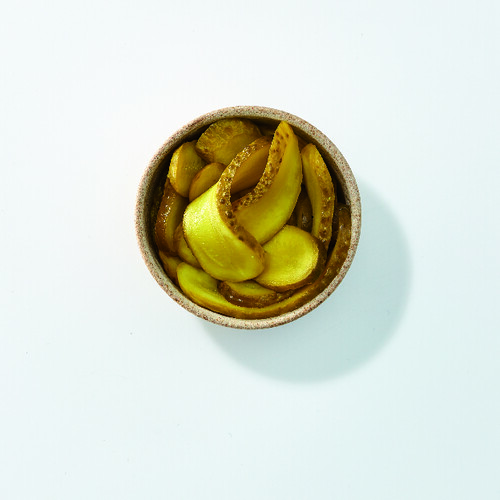 Cornichon en lamelles aigre doux 