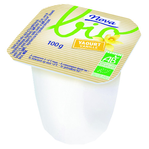 Yaourt vanille au lait entier bio pot de 100 g