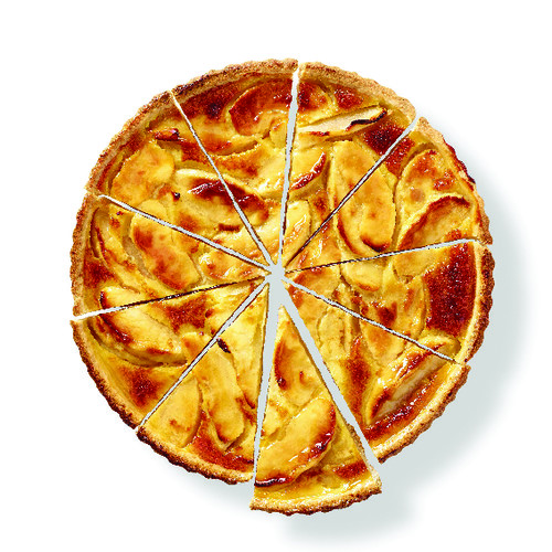 Tarte normande aux pommes pur beurre prédécoupée 10 parts 