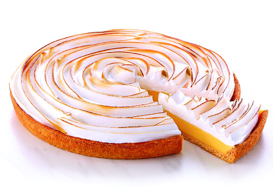 Tarte citron meringuée à l' italienne entière 