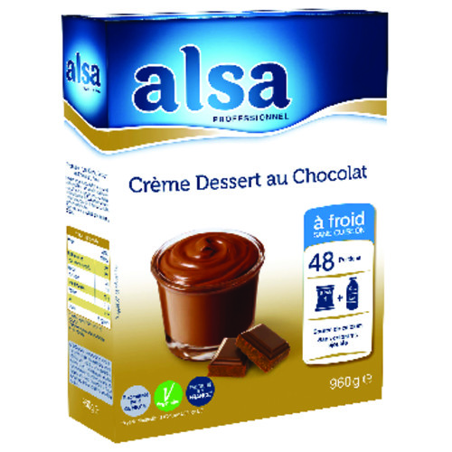Crème dessert chocolat à froid 48 portions 
