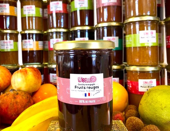 Confiture fruits rouges produit local 