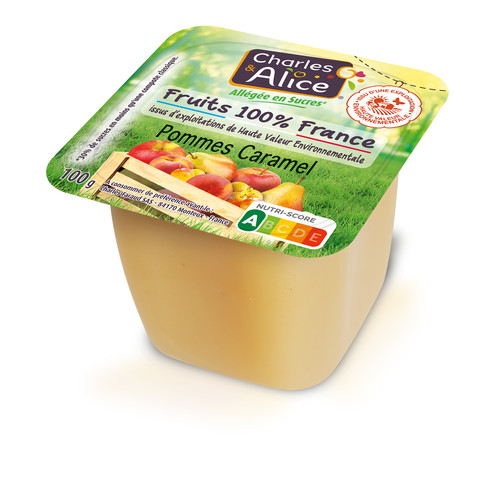 Compote pommes caramel allégée en sucre hve