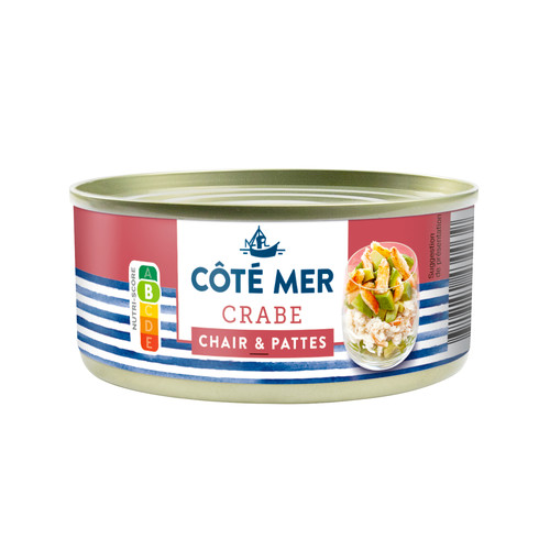 Crabe chair et 30% de pattes  boite 145 g