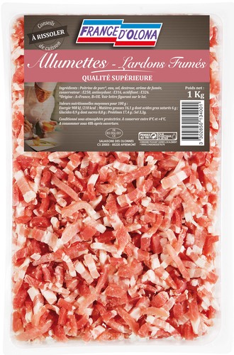 Allumettes de lardons supérieurs 