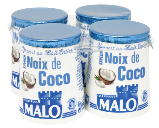 Yaourt saveur noix de coco  