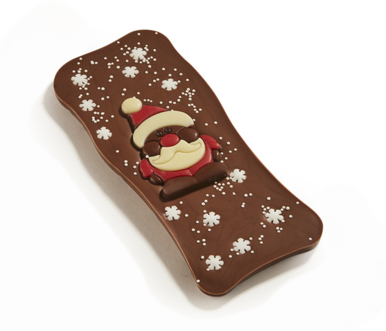 Tablette chocolat noël en boîte cadeau 