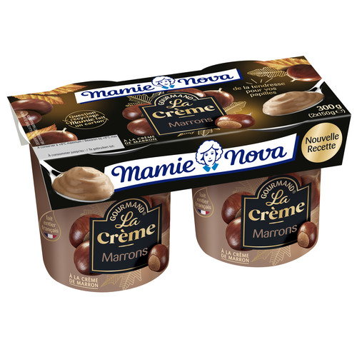 Yaourt gourmand à la crème de marron 