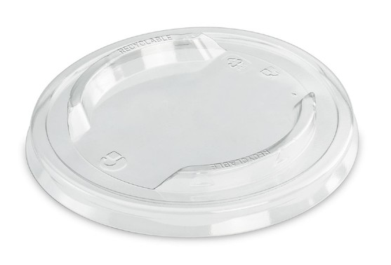 Couvercle pet 100% recyclable pour bol salade en carton diamètre 120 mm