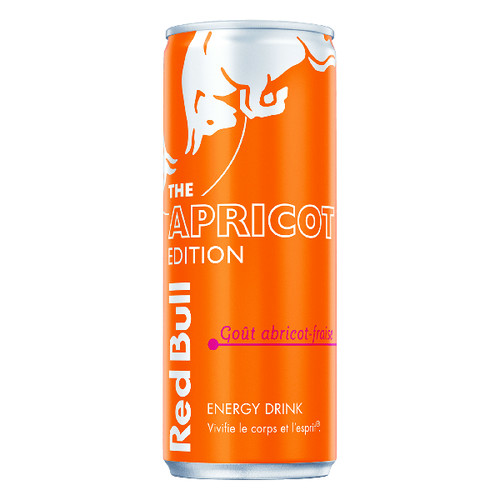 Red bull apricot édition gout abricot fraise 