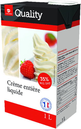 Crème liquide uht 35% m.g.  