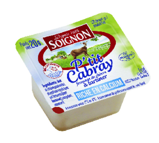 Fromage de chevre à tartiner P'tit Cabray 26% m.g. 