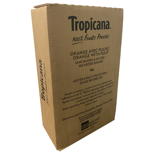 Jus d'orange Tropicana avec pulpe 