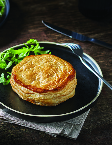 Tourte feuilletée volaille champignon truffe d'été 