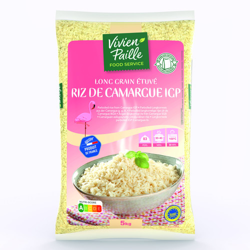 Riz long étuvé de camargue qualité supérieure igp 