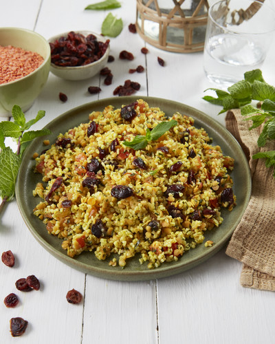 Boulghour de lentille corail et cranberries 