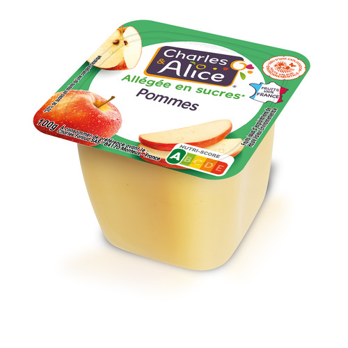 Compote de pomme allegée en sucres hve 