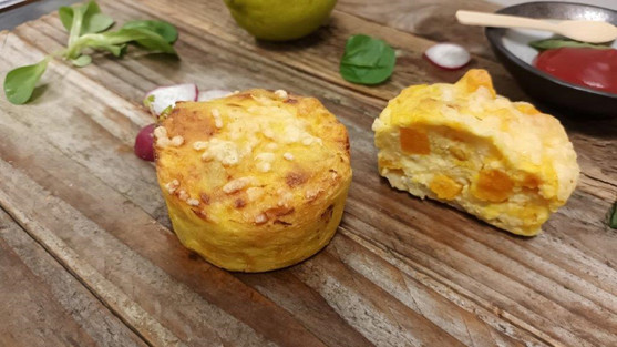 Mini gratin pomme de terre potimarron au cantal aop cuit 