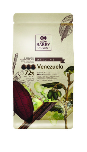 Chocolat de couverture noir origine vénézuela 72 % 