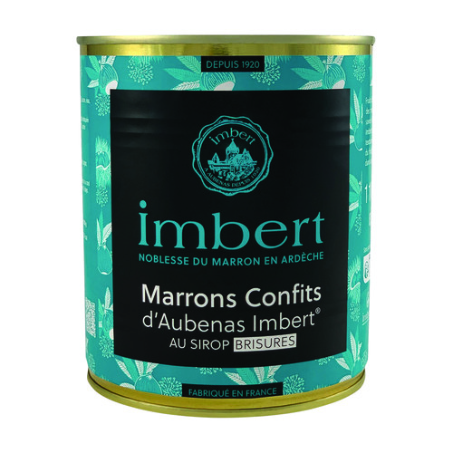 Marrons confits entiers au sirop 