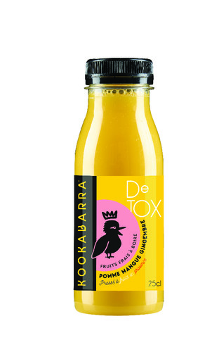 Jus detox à la pomme et à la mangue 