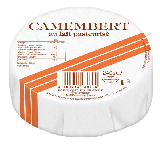 Camembert barre orange  