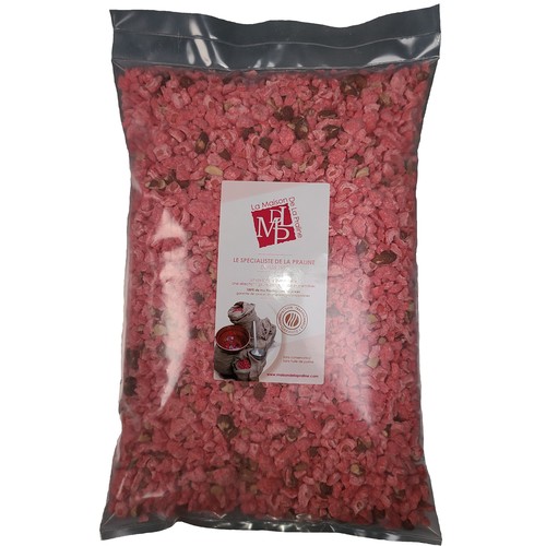 Praline rose concassée 18% amande noisette 