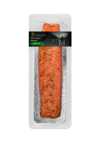 Coeur saumon fumé gravad lax origine  norvège 