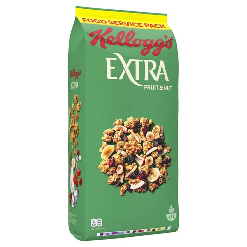 Extra fruits muesli pépites de céréales croustillantes avec des noix