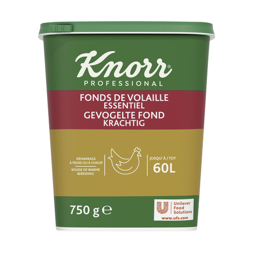 Fonds blanc de volaille déshydraté 750g Jusqu'à 60L 