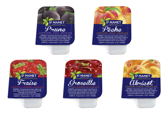 Confiture assortie 5 parfums  