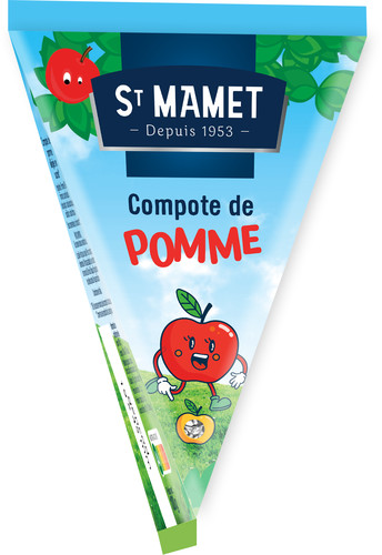 Berlingot compote de pommes allégée en sucres 