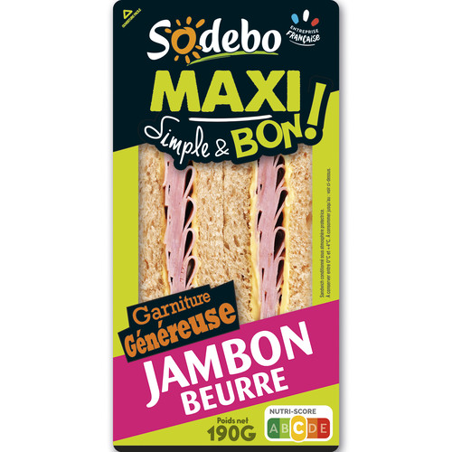 Sandwich maxi jambon beurre  